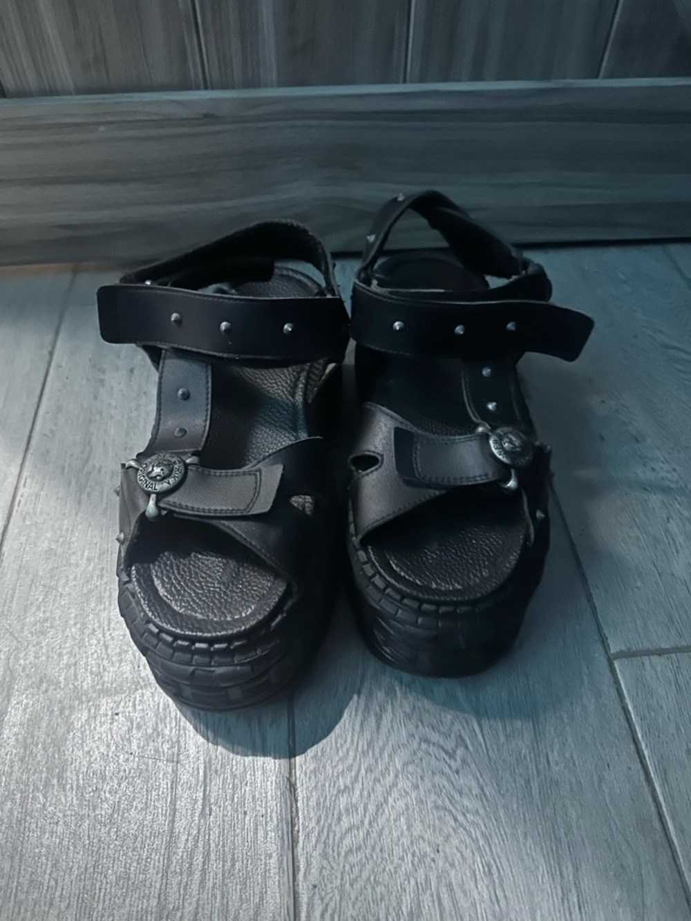 NEW ROCK M-BIOS130-C7 platform buckle sandals